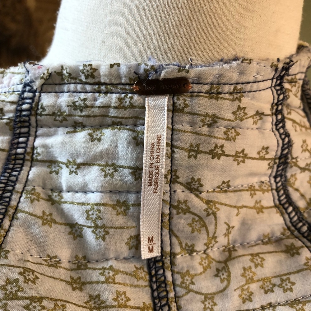 Free People Meadow floral quilted jacket medium - Picture 7 of 8